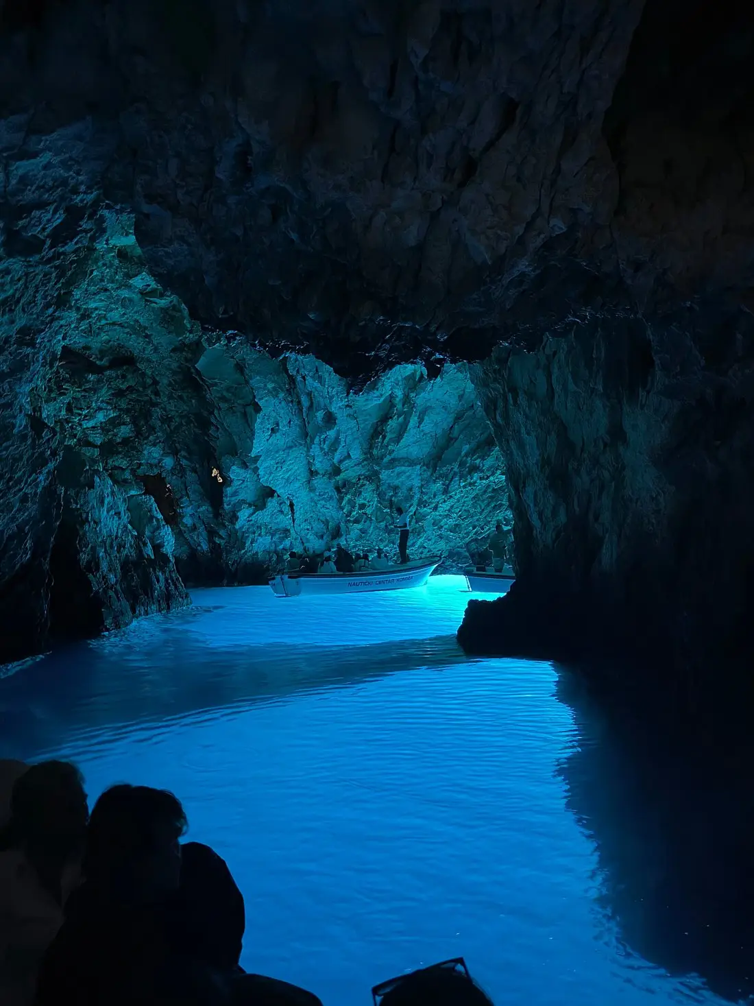 interior of a blues cave